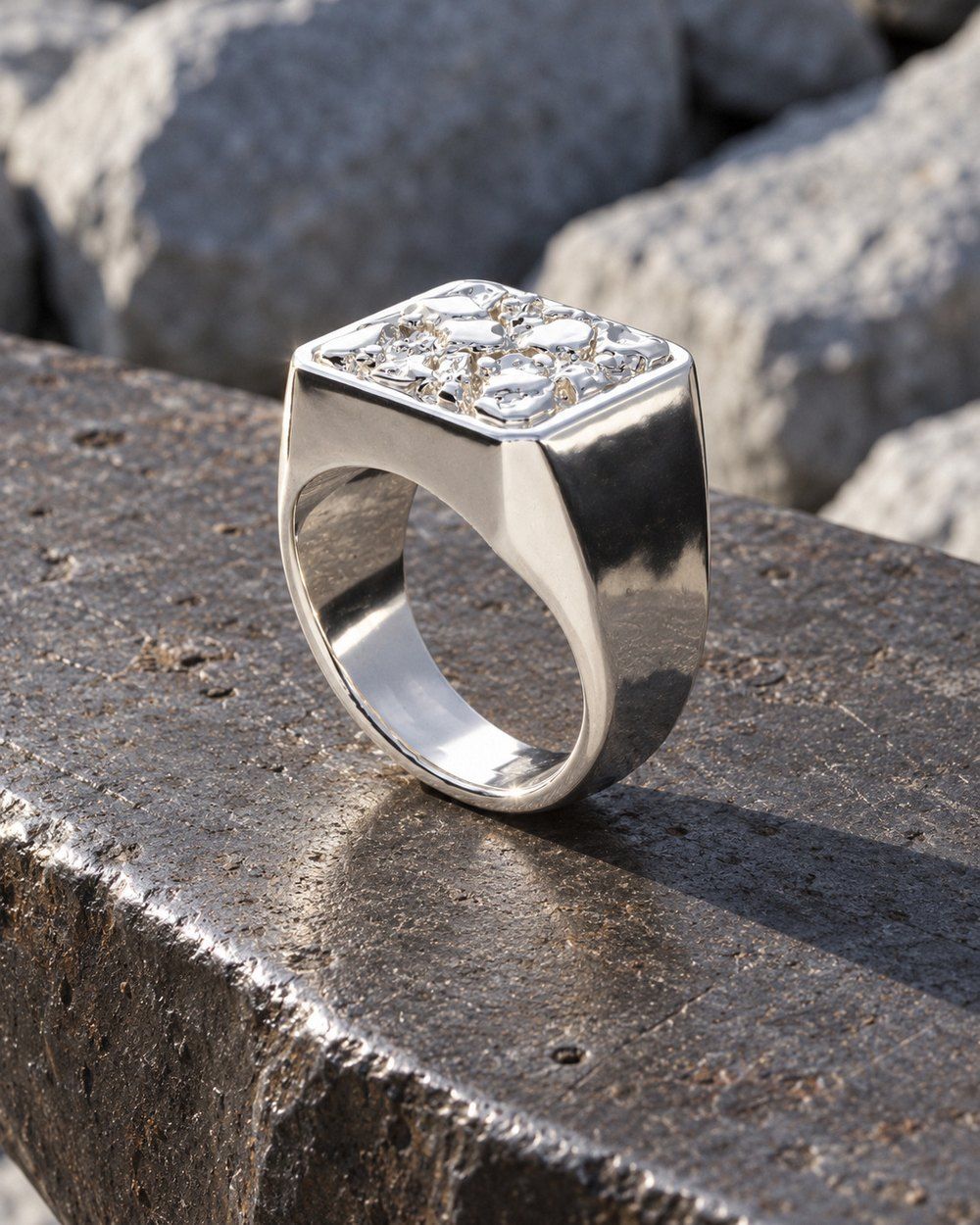 Anvil No. 501 in sterling silver, still life