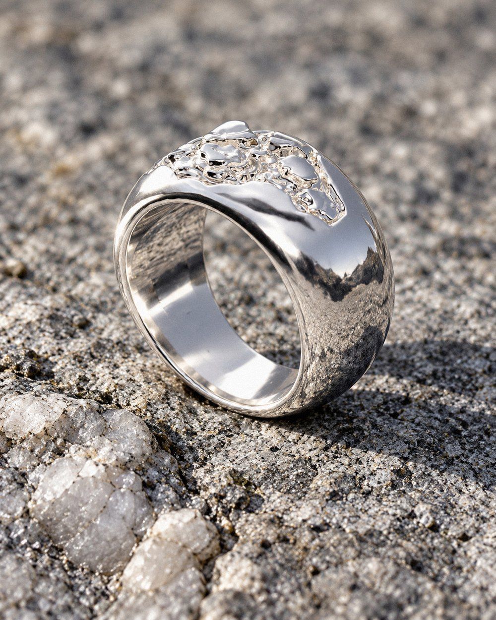 Outcrop No. 521 in sterling silver, still life